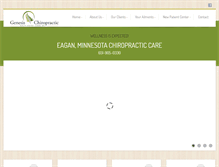 Tablet Screenshot of genesischiropractic.com